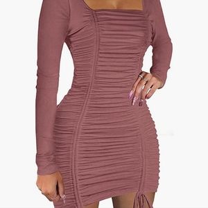 Bodycon dress long sleeve sz l